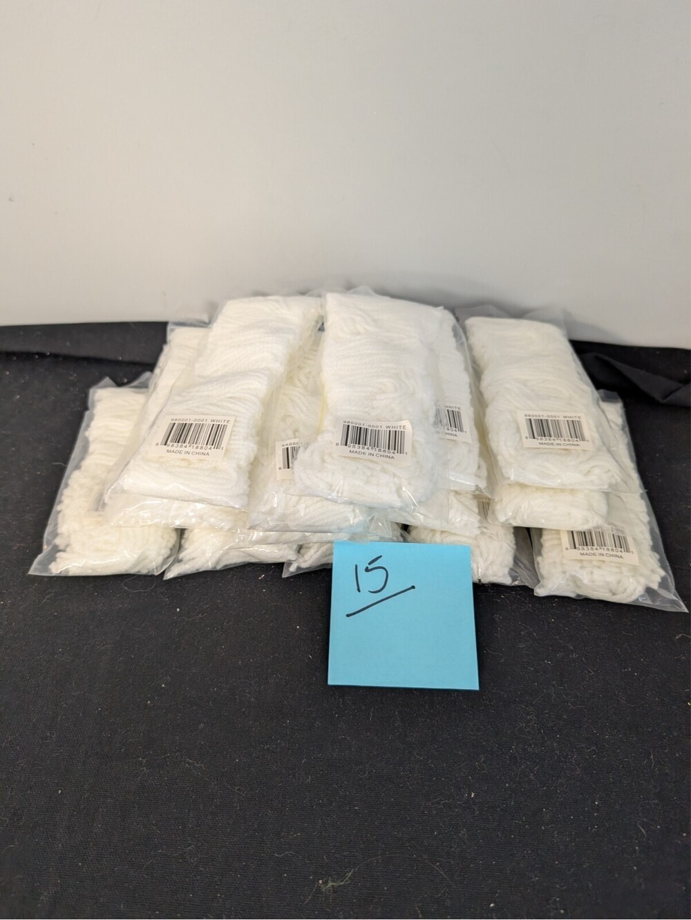 15 Packs Sunrise Premium Latch Hook Rug Yarn White Pre-Cut Acrylic 980001-0001